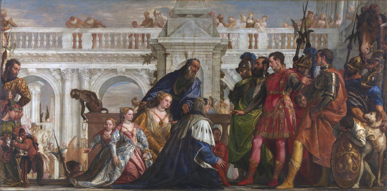 Dareioksen perhe ennen Aleksanteri Suurta (356-323 eKr.), 1565-67 tekijältä Paolo Veronese