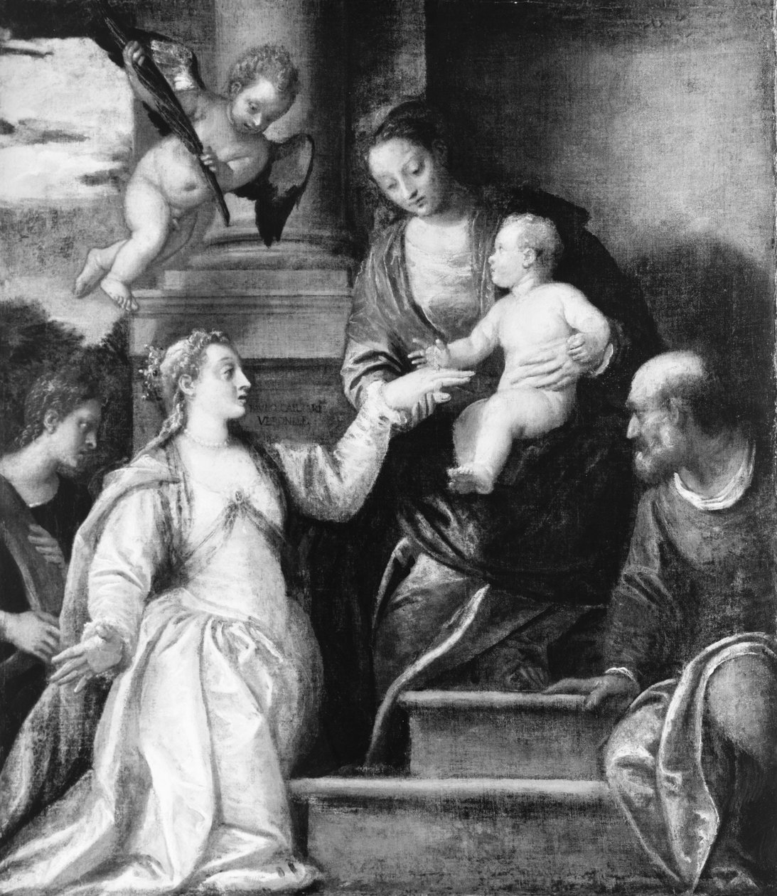 Pyhän Katariinan mystinen avioliitto tekijältä Paolo Veronese