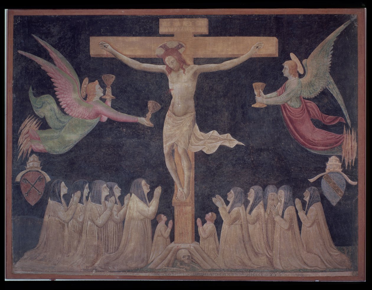 Ristiinnaulitseminen, noin 1448 tekijältä Paolo di Stefano Badaloni Schiavo