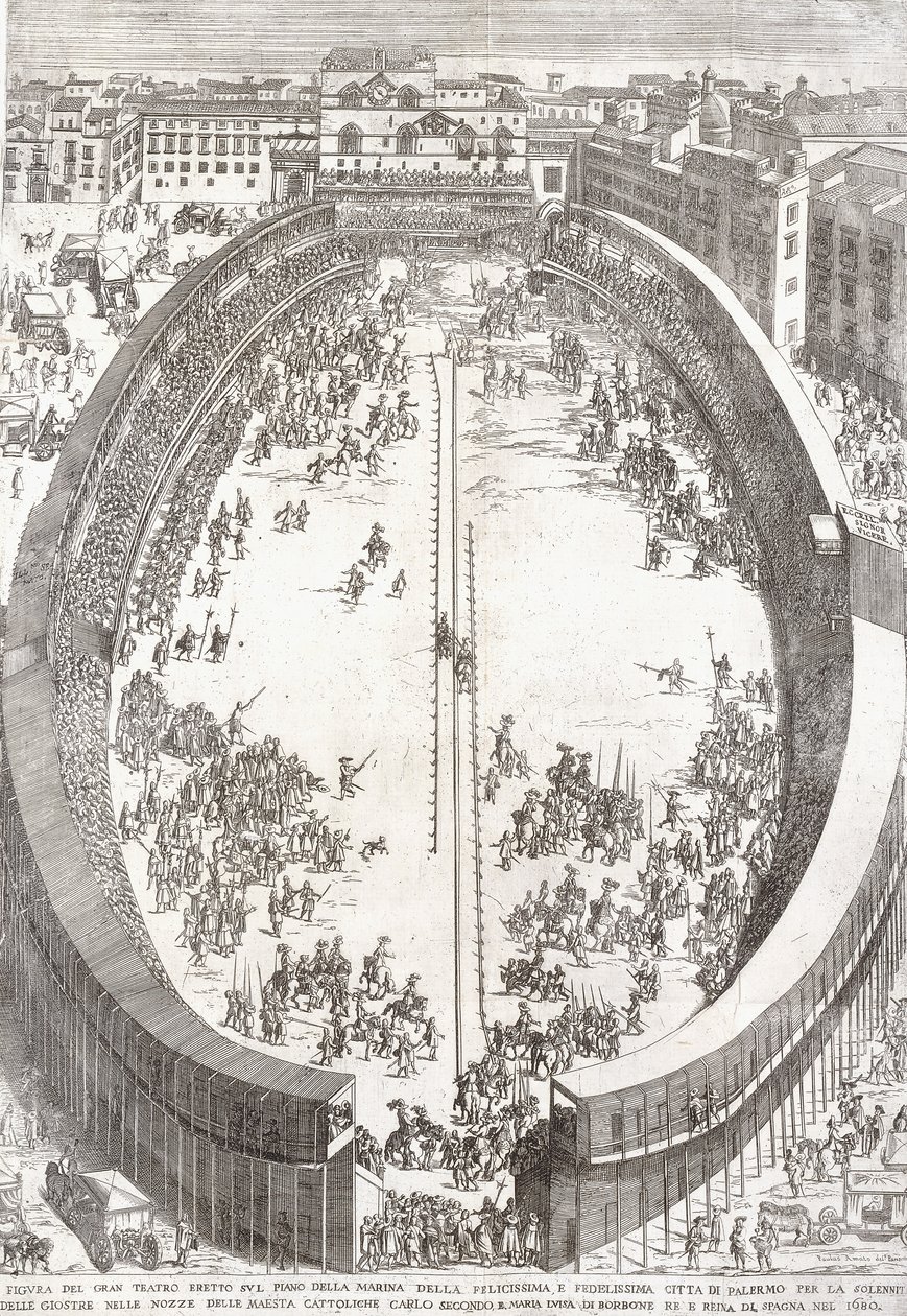 Suuren teatterin suuri taitettava lautanen, 1680 tekijältä Paolo Amato