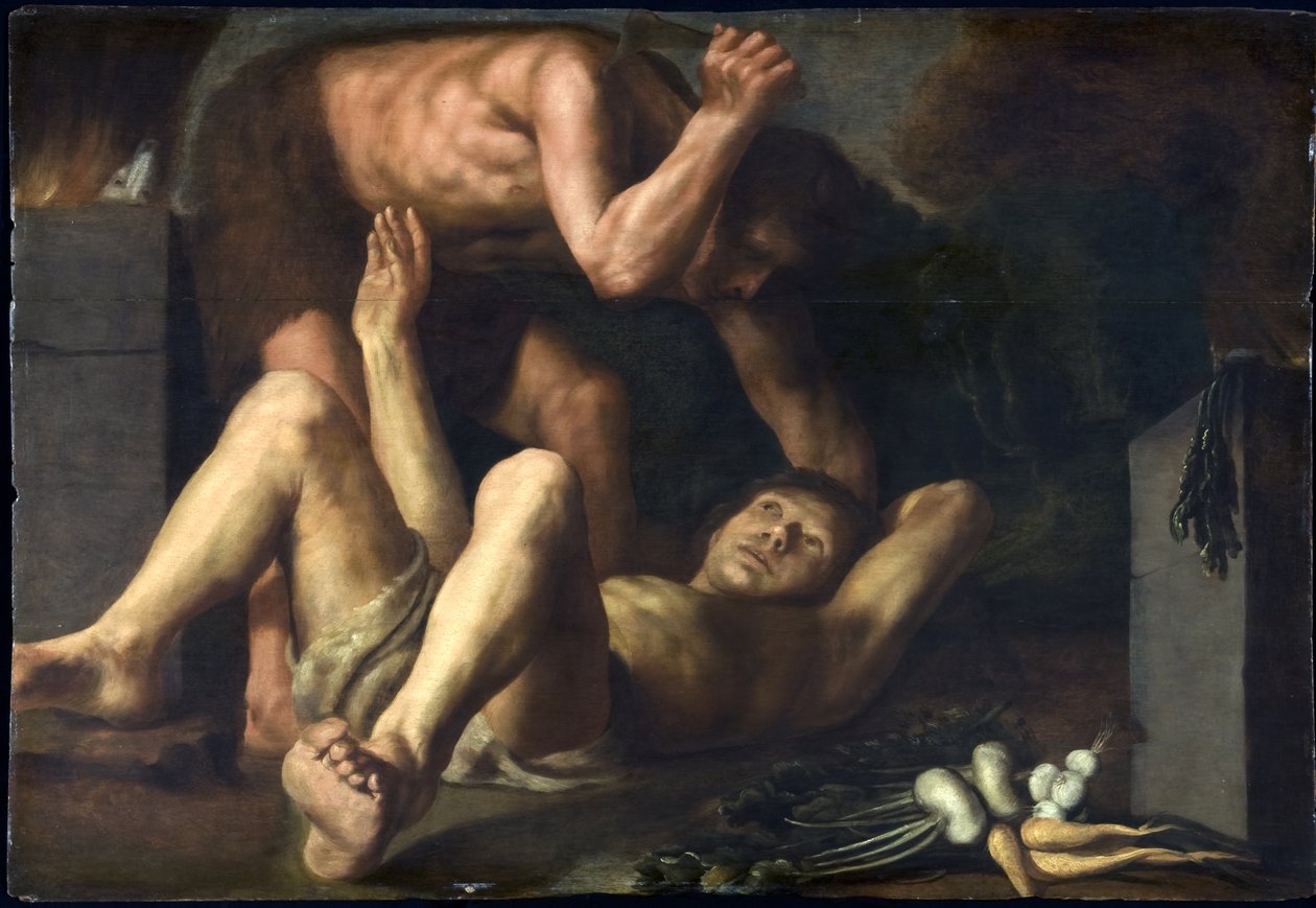 Kain ja Abel, n. 1610 tekijältä Paolo Guidotti
