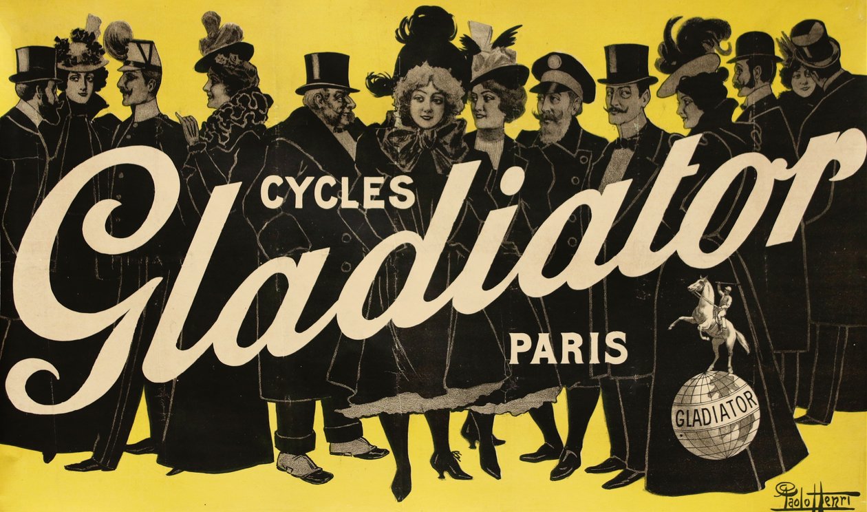 Cycles Gladiator, c. 1900. tekijältä Paolo Henri