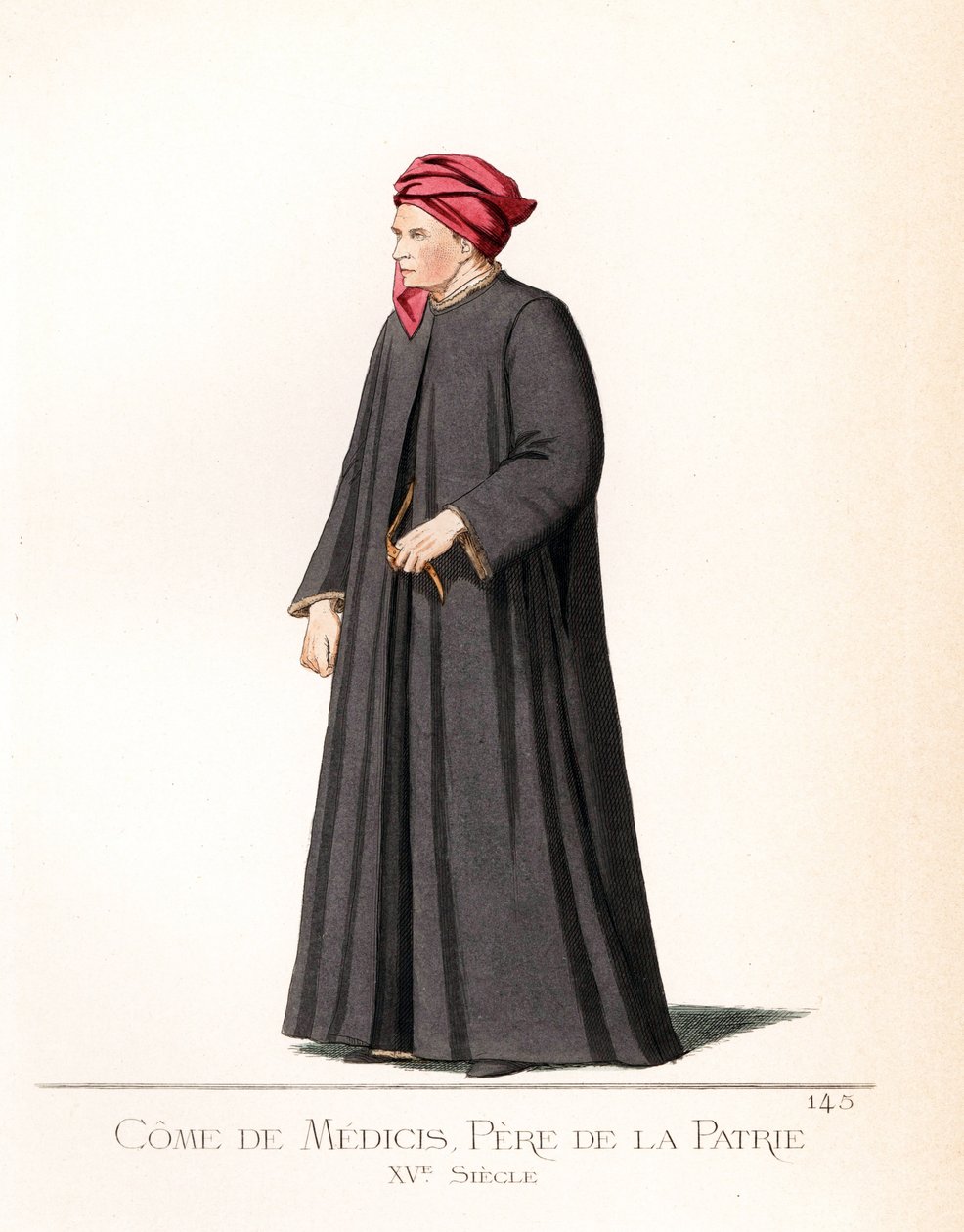 Cosimo (Come) of Medicis (1389-1464), joka tunnetaan myös nimellä Cosimo vanhin (Cosimo il Vecchio) tai Come Pere of the Isänmaa (Cosimo Pater Patriae), italialainen pankkiiri ja valtiomies, Medicien poliittisen dynastian perustaja - Cosimo de Medici (1389 tekijältä Paolo Mercuri