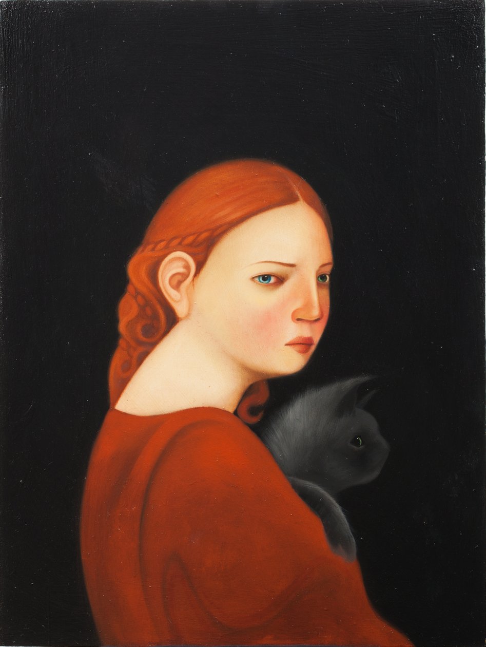 Laura, 2019 (öljy puupaneelille) tekijältä Paolo Perfranceschi