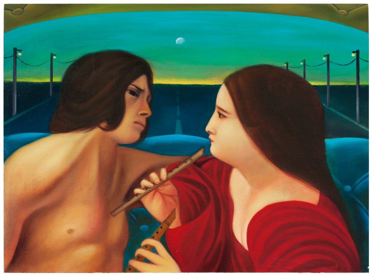 Mythologica n°1: Aphrodite, 2025 (öljy puupaneelille) tekijältä Paolo Perfranceschi