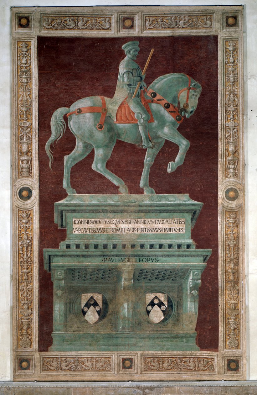 Sir John Hawkwoodin hautamonumentti - Fresko tekijältä Paolo Uccello