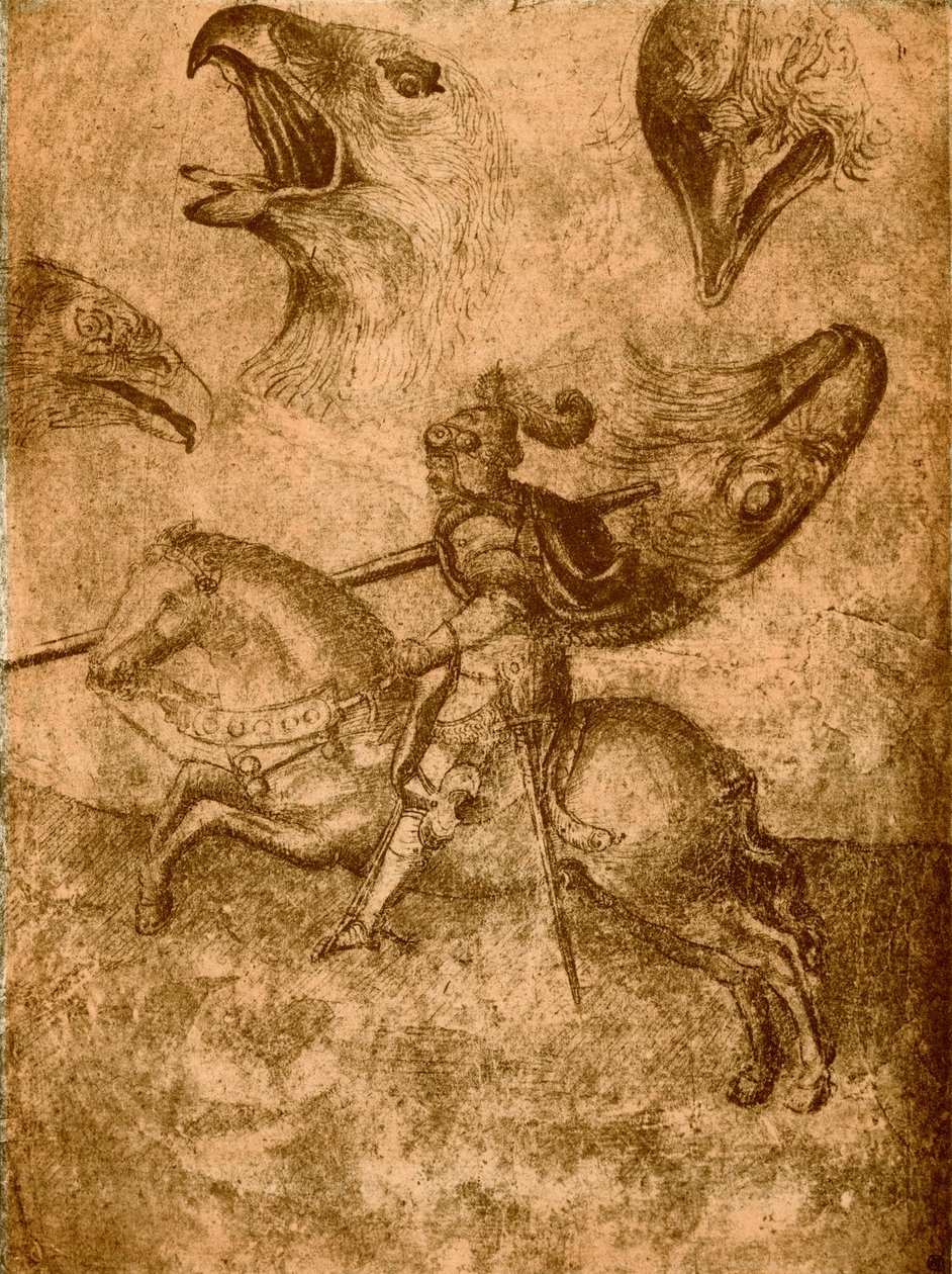 Ritari ja lance ja lintututkimus tekijältä Paolo Uccello