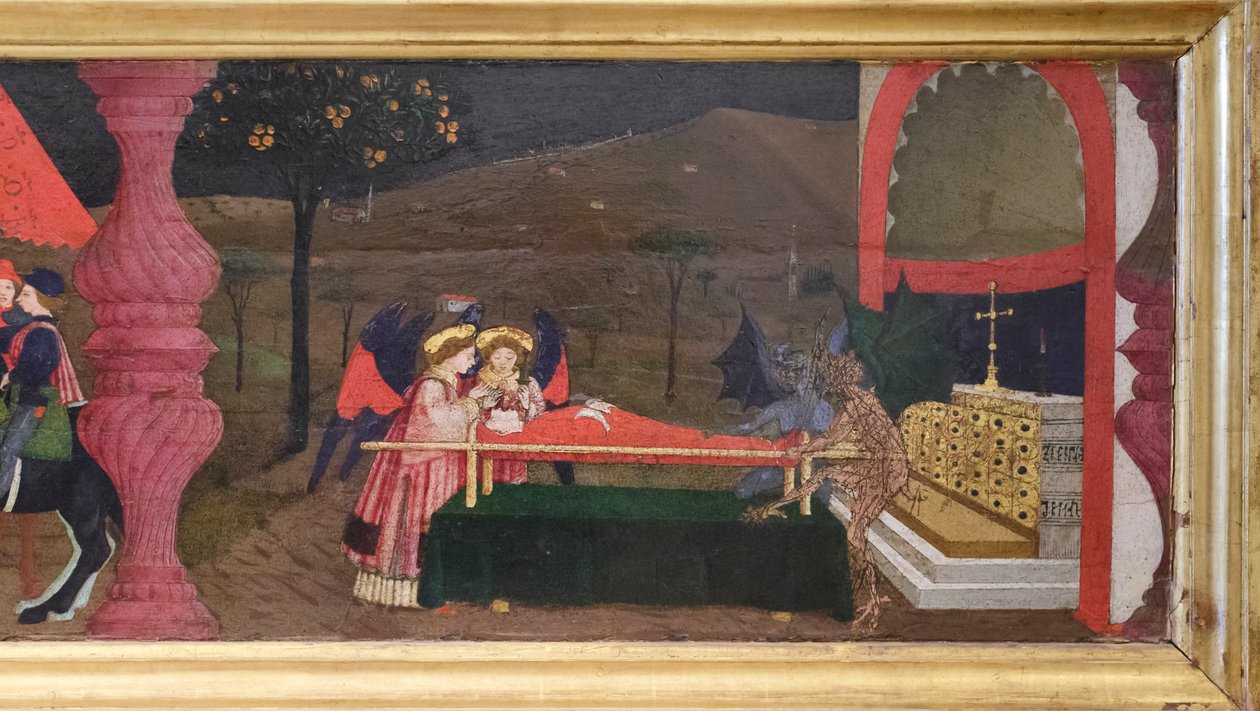 Predella of the profanation of the host, yksityiskohtaisesti tekijältä Paolo Uccello