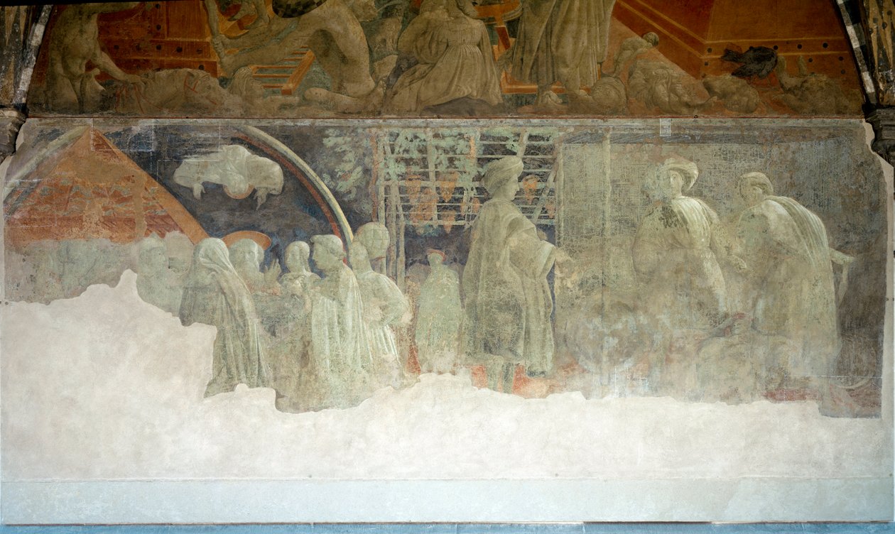 Tarina Nooasta, juopumisesta - Fresco tekijältä Paolo Uccello