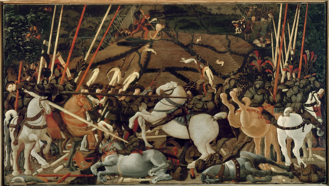 San Romanon taistelu vuonna 1432: Bernardino della Cardan syrjäytyminen tekijältä Paolo Uccello