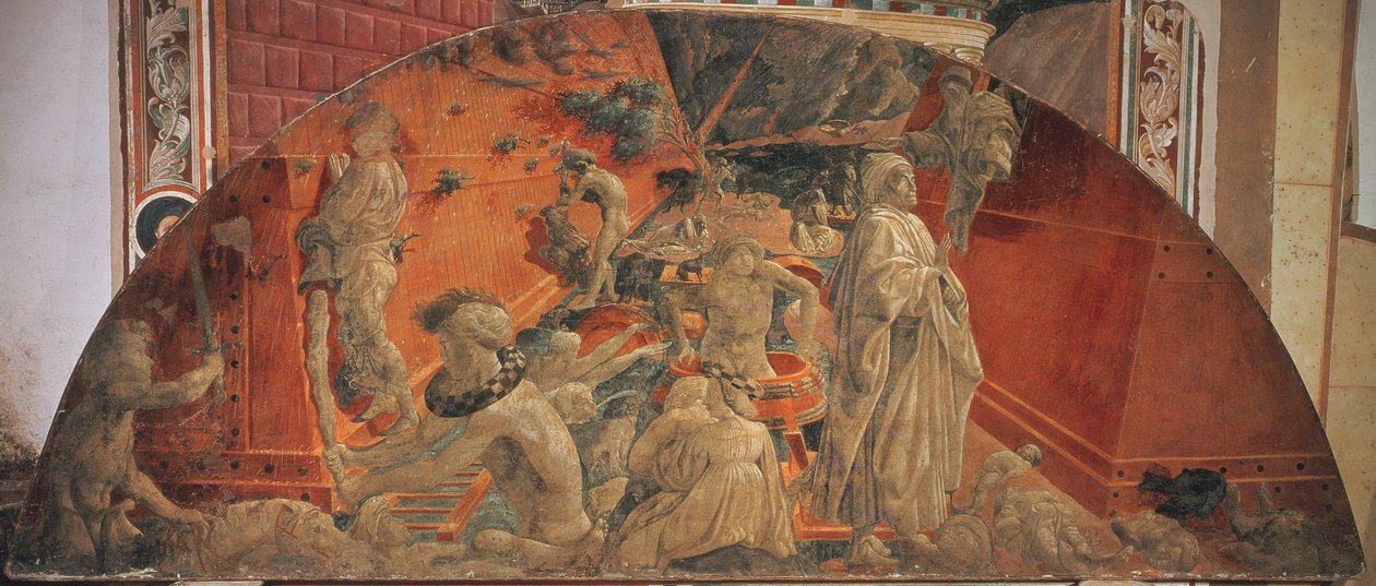 Veden tulva ja vajoaminen, 1447-48 (fresko siirretty kankaalle) (katso myös 123194 ja 123195) tekijältä Paolo Uccello