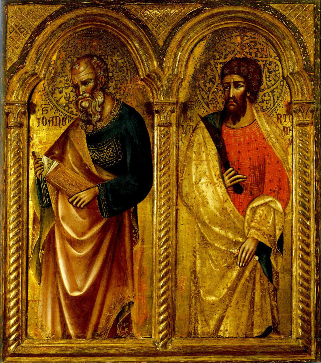Apostolit Pyhät Jaakob ja Pyhä Bartolomeus, noin 1345 tekijältä Paolo Veneziano