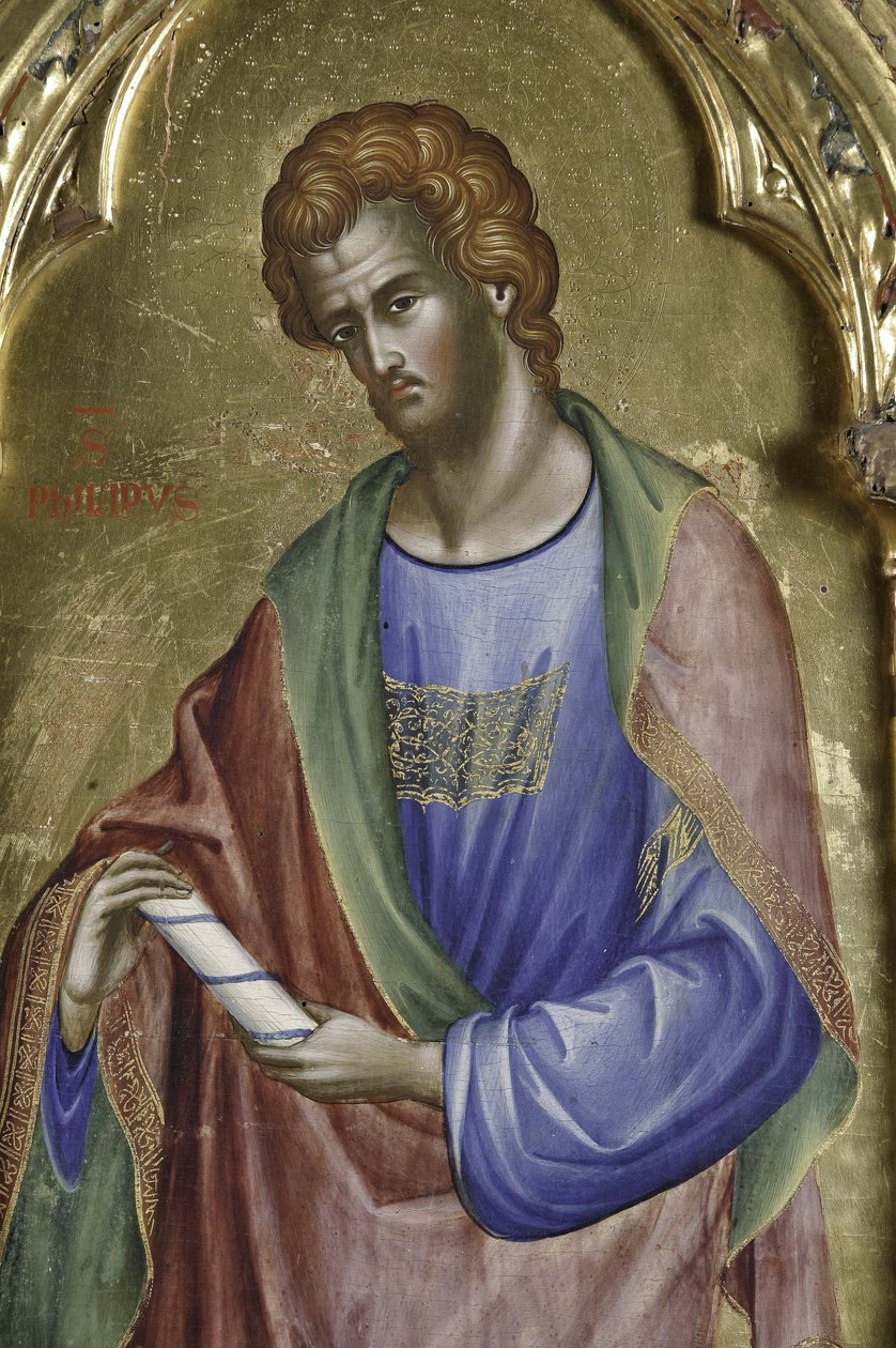 St. Philip, yksityiskohta 1630085 Polyptyykki pyhien kanssa tekijältä Paolo Veneziano