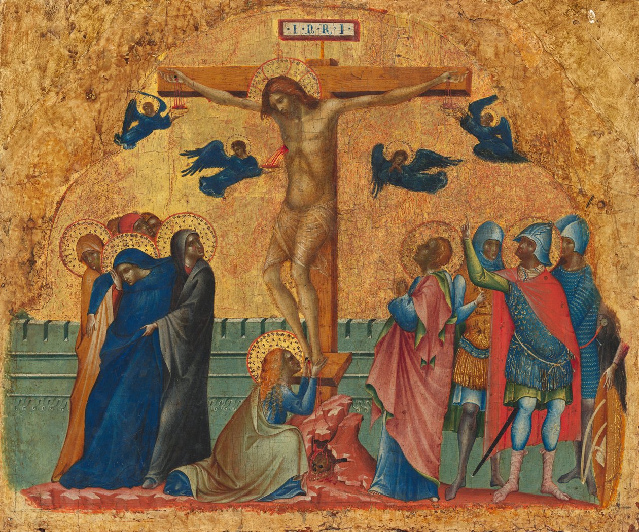 Ristiinnaulitseminen, n. 13401345. tekijältä Paolo Veneziano