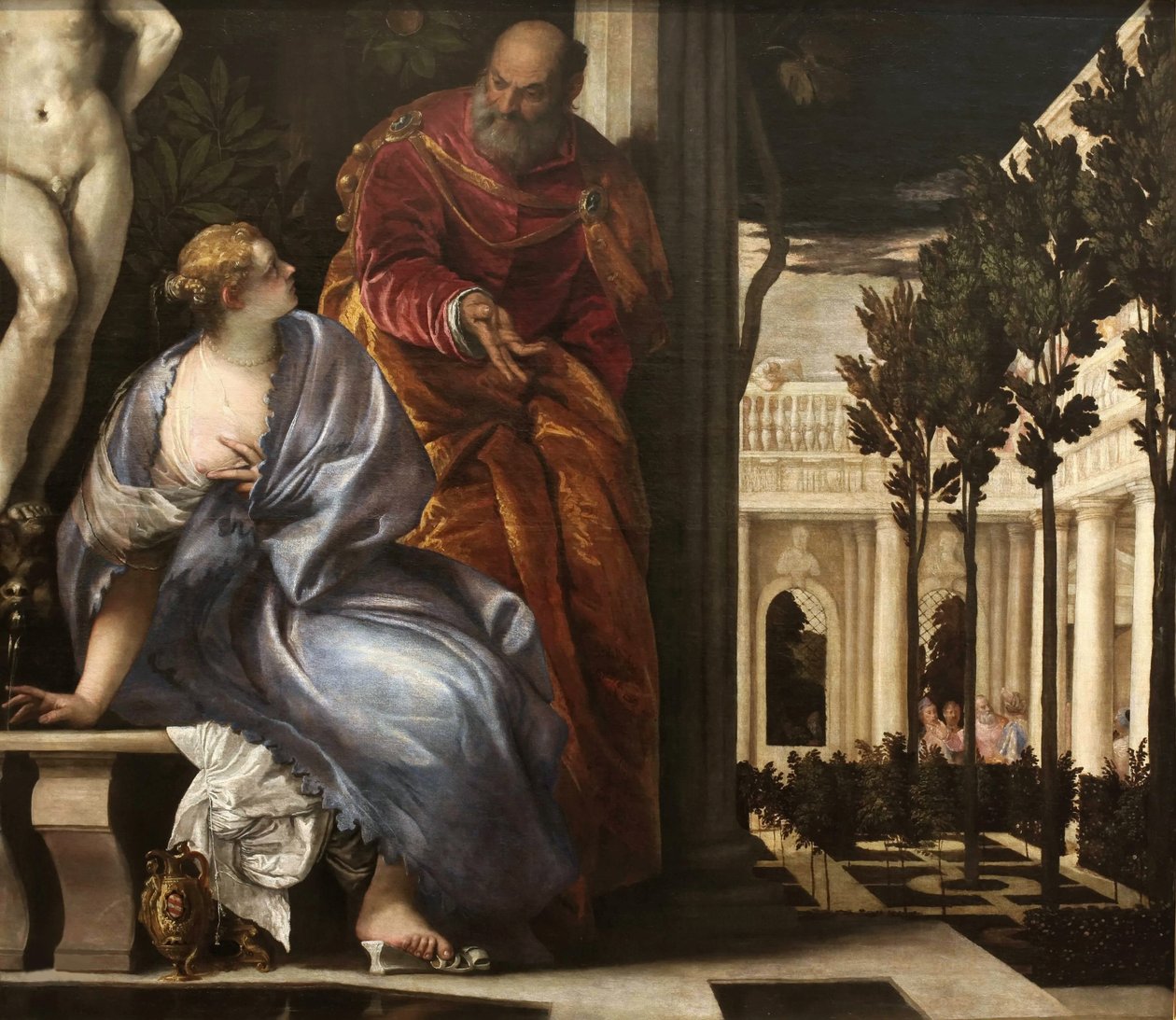 Bathsheba at Her Bathissa, n. 1575. tekijältä Paolo Veronese