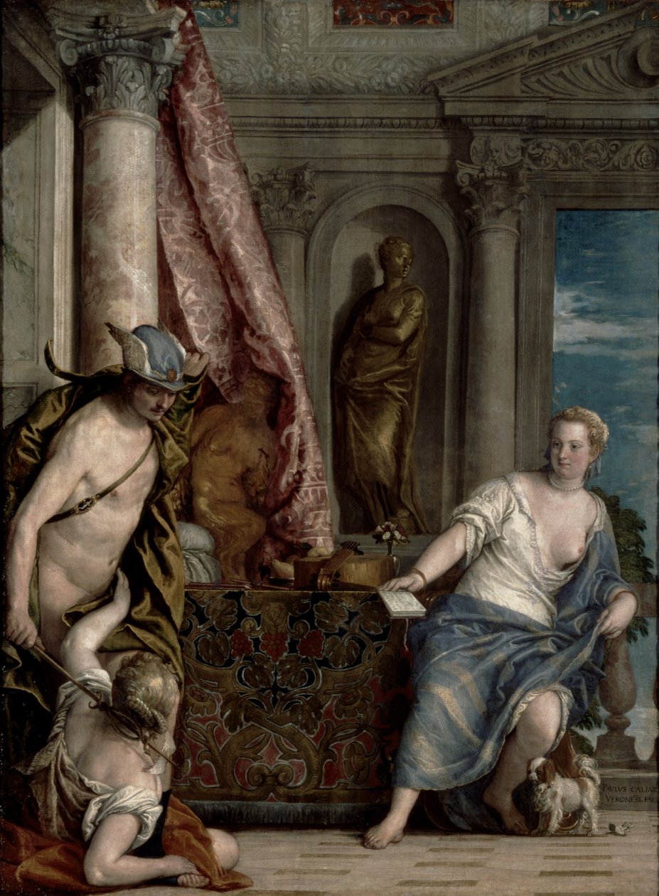Hermes, Herse ja Aglauros, n. 1576-84 tekijältä Paolo Veronese