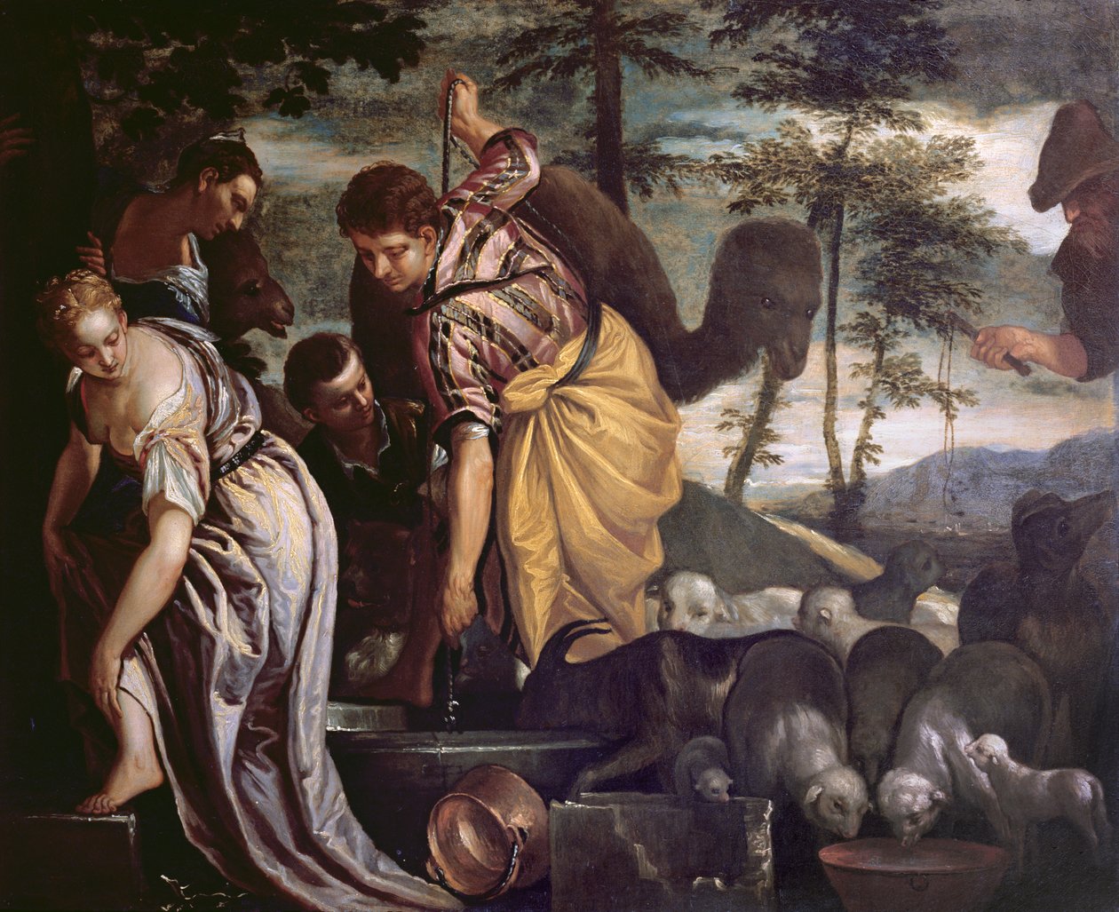 Jaakob kaivolla tekijältä Paolo Veronese
