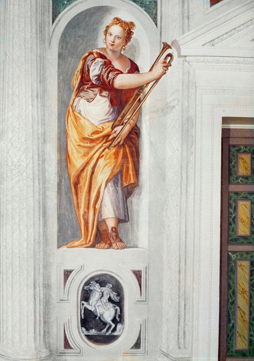 Musiikkitorvi, n. 1560-1568 tekijältä Paolo Veronese