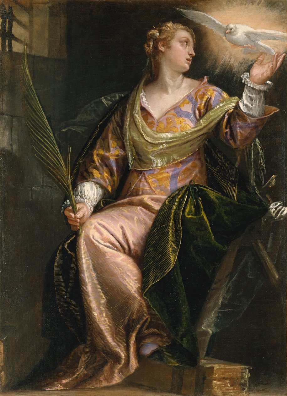 Pyhä Katariina Aleksandrialainen vankilassa, n. 1580-85. tekijältä Paolo Veronese
