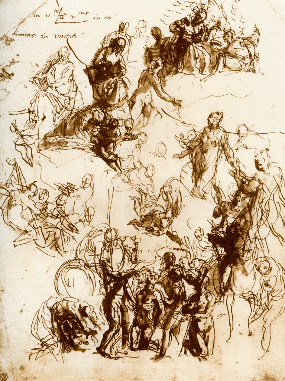Luonnos Pyhän Yrjön marttyyrikuolemasta, 1913. tekijältä Paolo Veronese