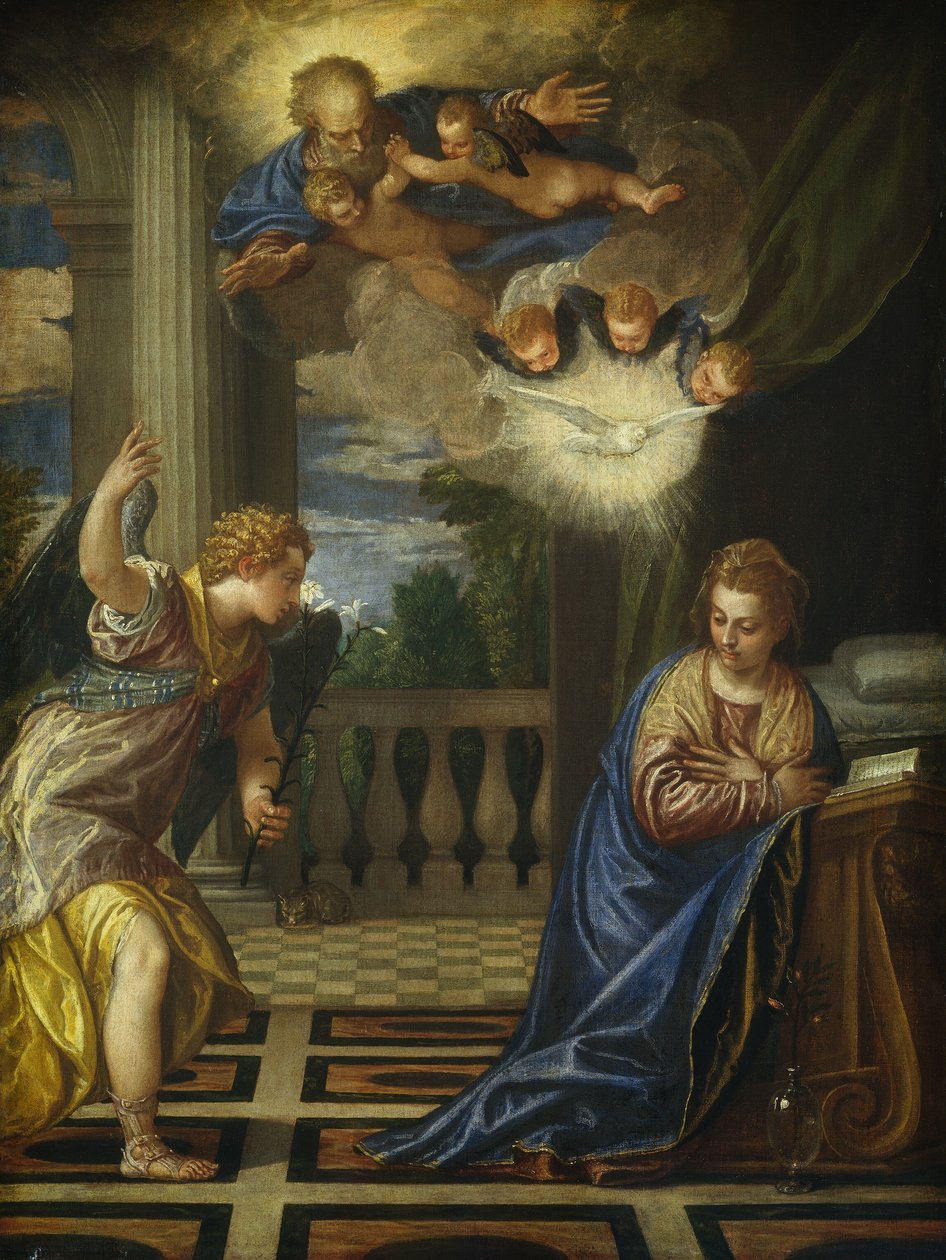 Ilmoitus, n. 15831584 tekijältä Paolo Veronese
