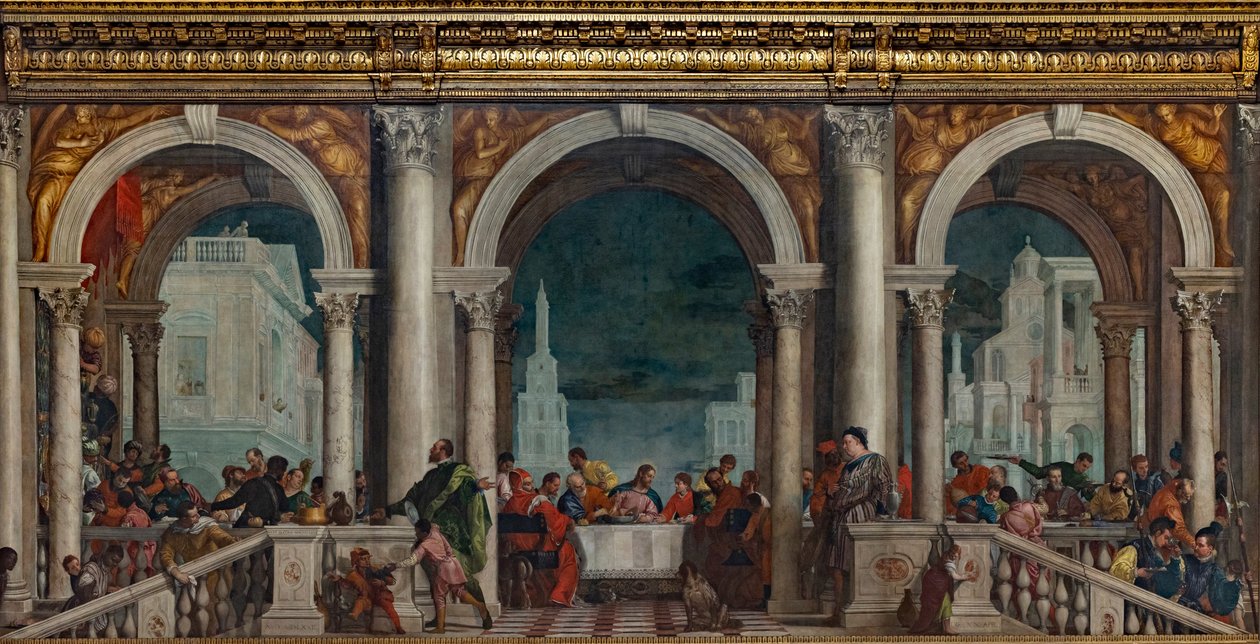 Juhla Levin talossa, 1573. tekijältä Paolo Veronese