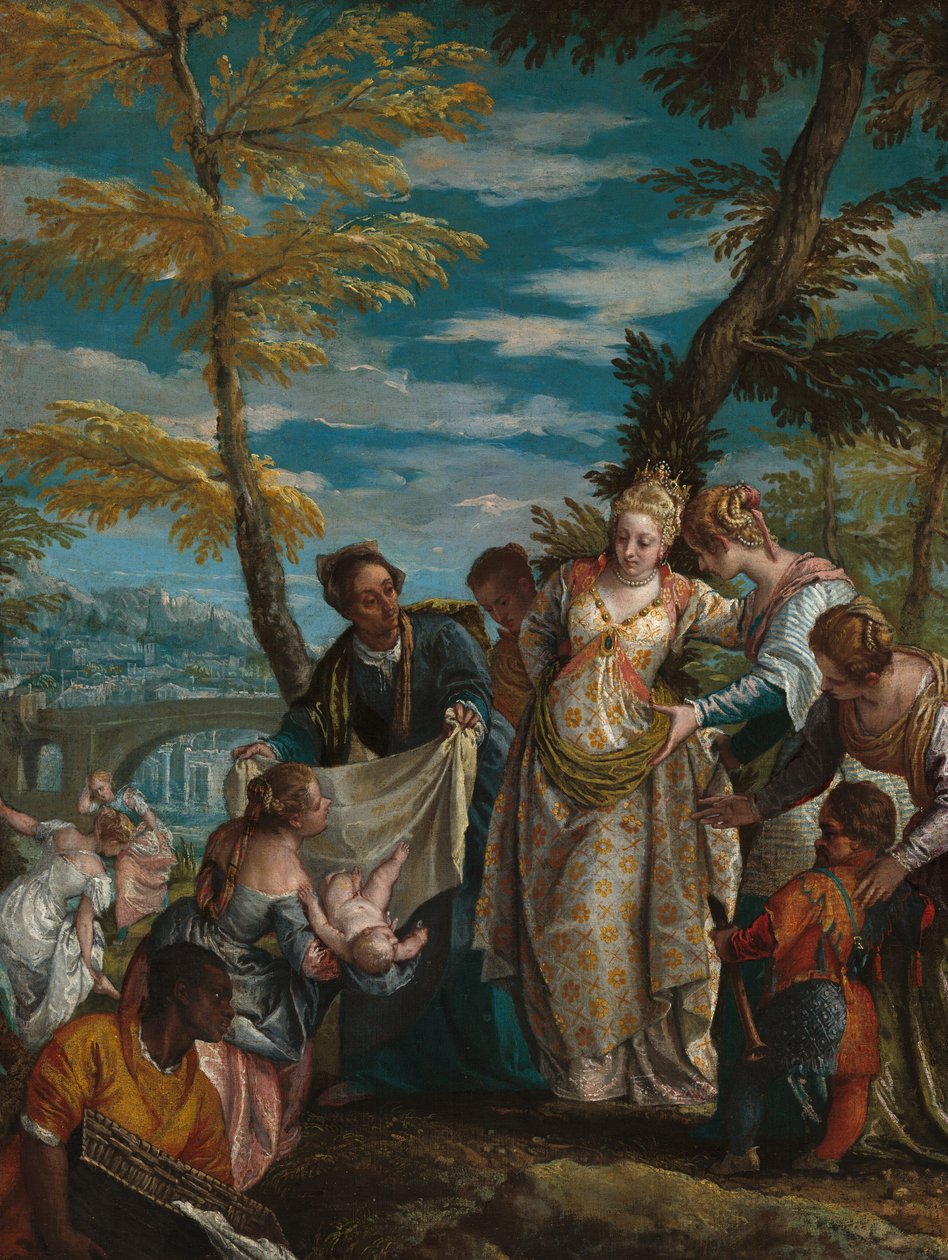 Mooseksen löytäminen, n. 15811582. tekijältä Paolo Veronese