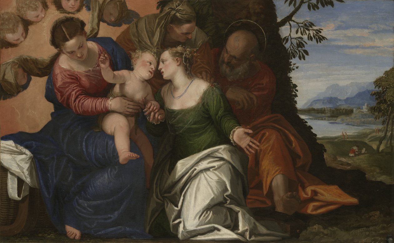 Pyhän Katariinan Aleksandrialaisen mystinen avioliitto, n. 1547–1550 tekijältä Paolo Veronese