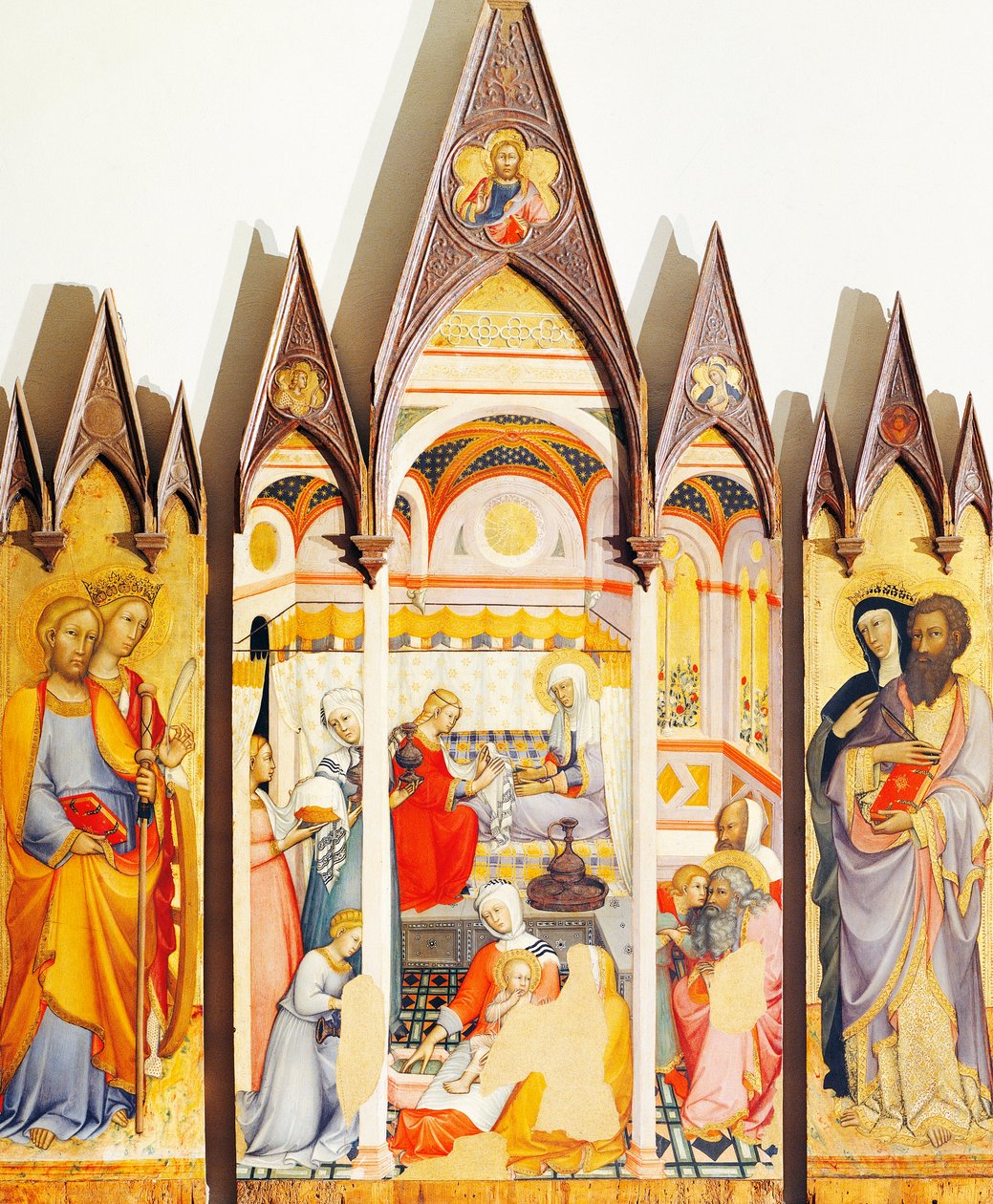 Paolo di Giovanni Fein (n. 1345-circa 1411) Neitsyt Marian syntymää esittävä alttaritaulu, tempera puulle. tekijältä Paolo di Giovanni Fei