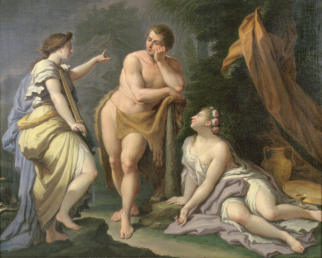 The Choice of Hercules (öljy kankaalle) tekijältä Paolo di Matteis