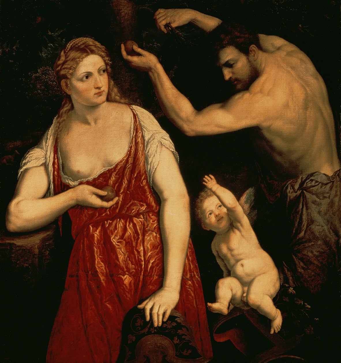 Venus ja Mars, 1550-luku tekijältä Paris Bordone