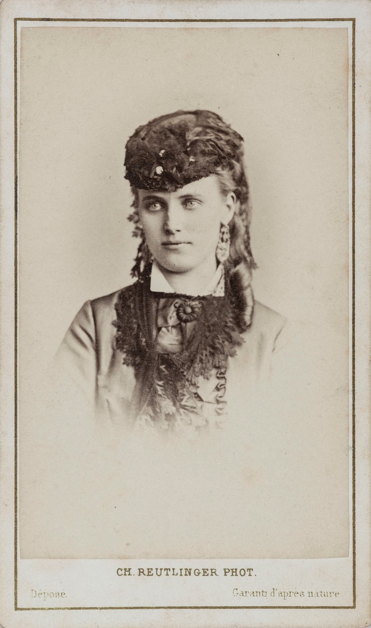 Retrat de Christine Nilsson 1843-1921. finlandès tekijältä Paris . Photo studio Reutlinger