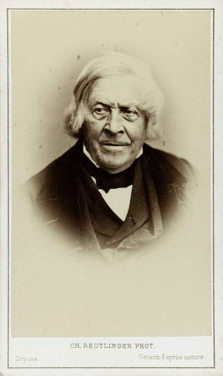 Jules Micheletin muotokuva 1798-1874, n. 1870. tekijältä Paris . Photo studio Reutlinger