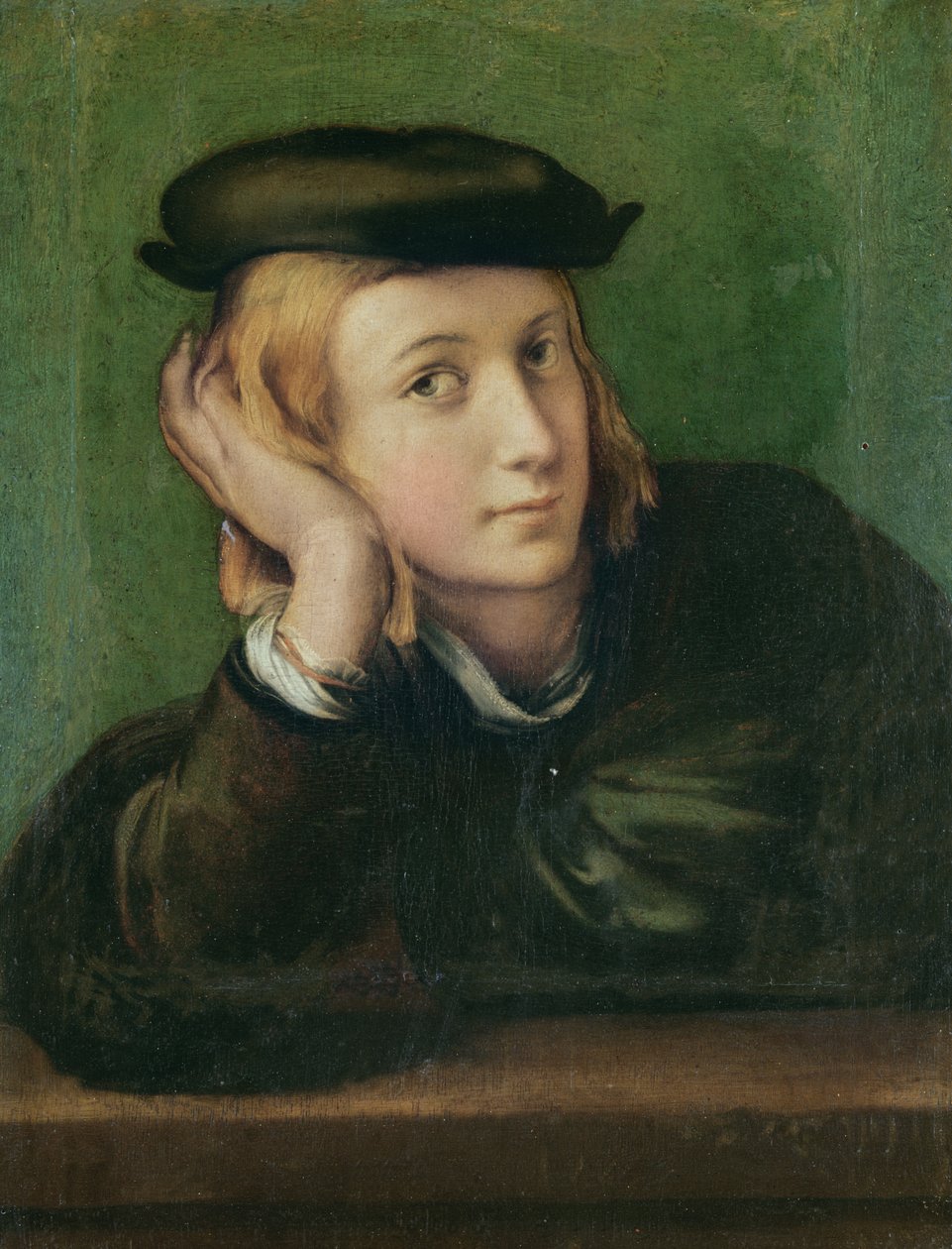 Nuoren miehen muotokuva (aiemmin ajateltiin Rafaelin omakuvaksi), n. 1528-30 tekijältä Parmigianino