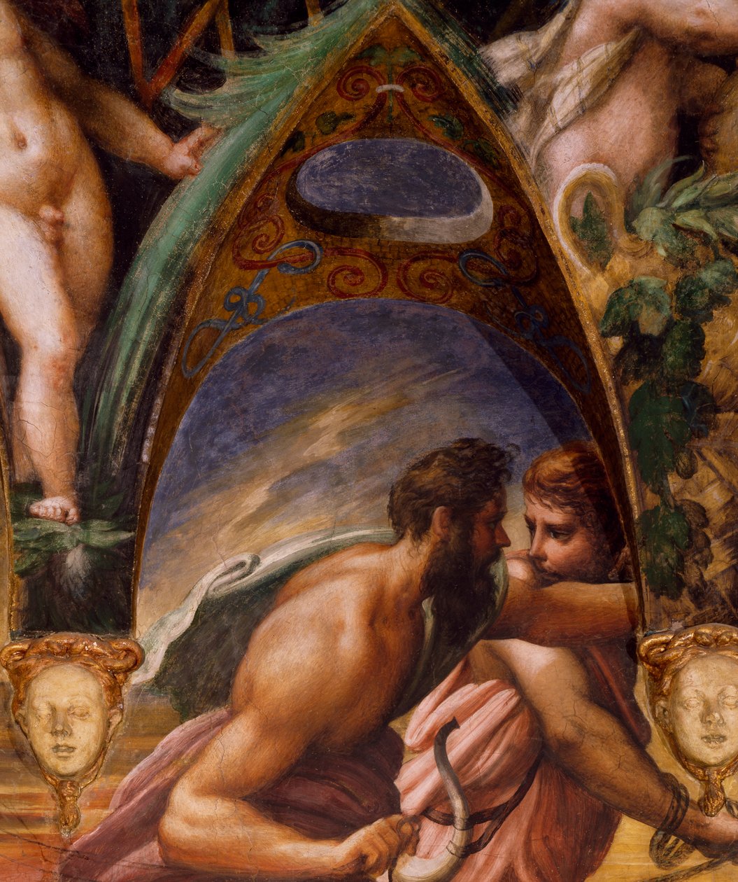 Actaeonin seuralaiset Dianan myytistä ja Actaeonista tekijältä Parmigianino