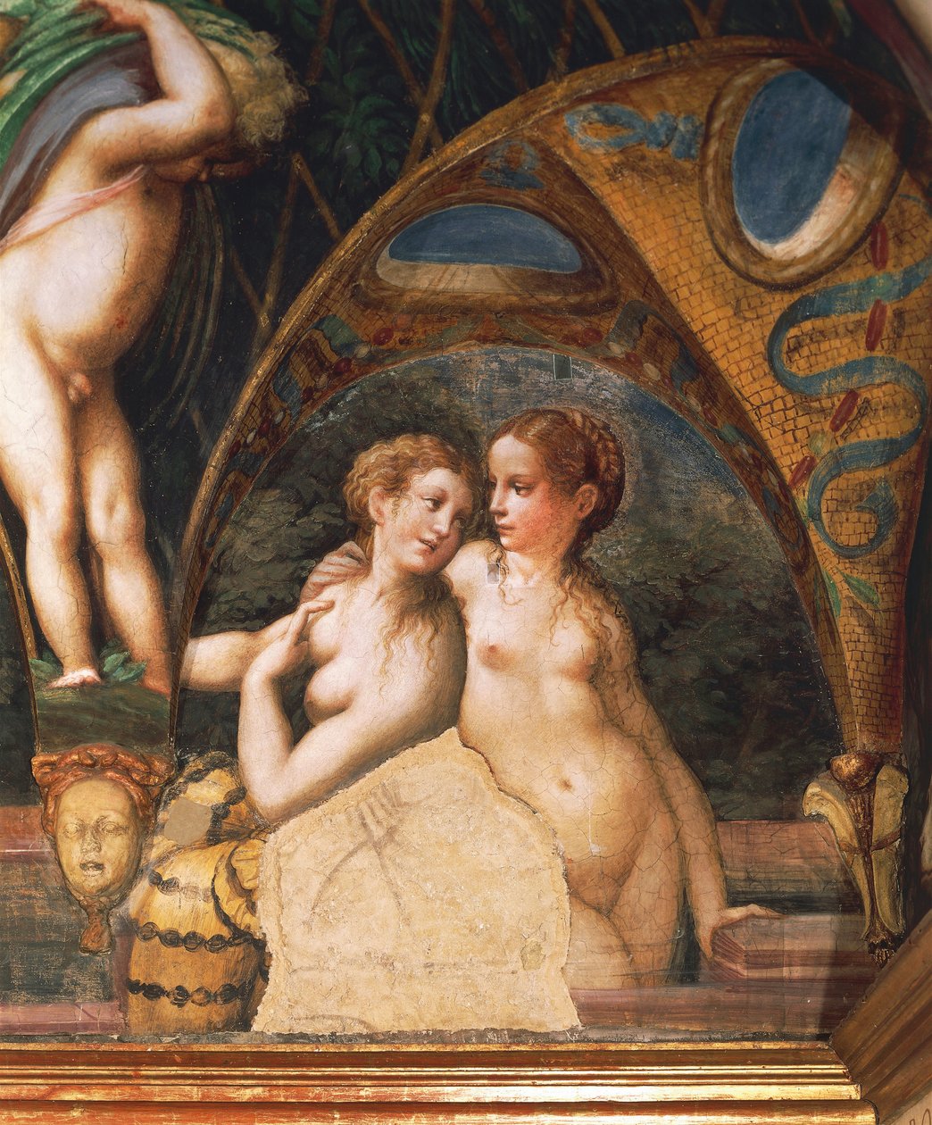 Nymfipari Dianan myytistä ja Actaeonista tekijältä Parmigianino