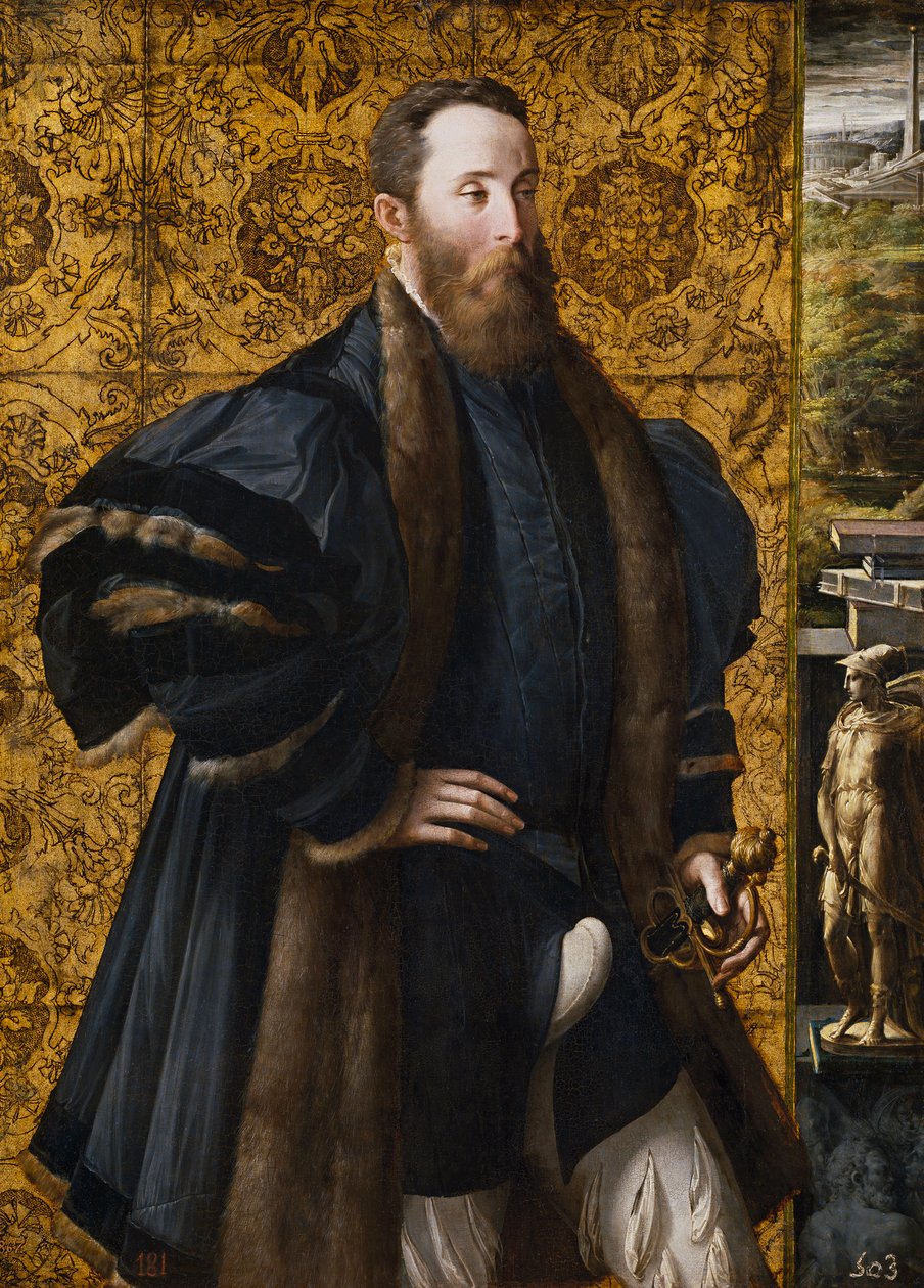 "" Pier Maria Rossin muotokuva San Secondosta (1504-1557) "" Peinture de Francesco Mazzola Il Parmigianino dit Le Parmesan (1503-1540) 1536-1537 Museo del Prado, Madrid tekijältä Parmigianino