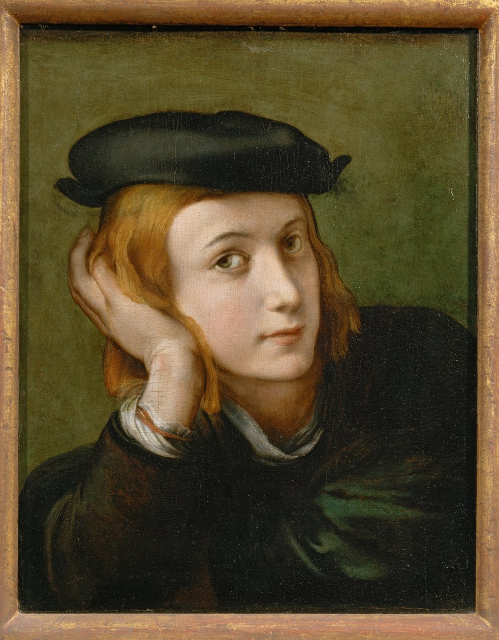 Nuoren miehen muotokuva ... tekijältä Parmigianino (1503-40)