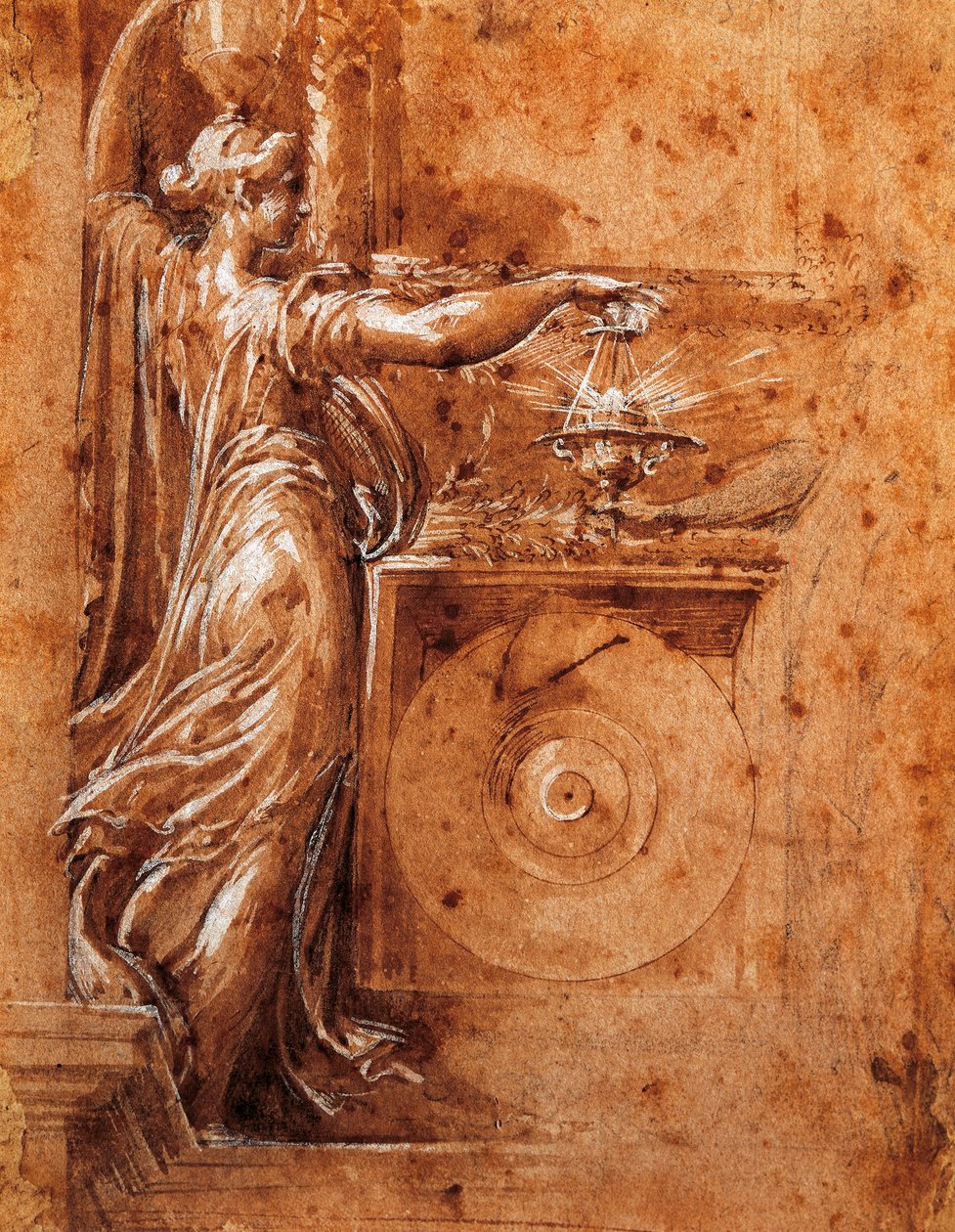 Francesco Parmigianinon (1503-1540) Neitsyt-tutkimus Detachedin kirkolle tekijältä Parmigianino