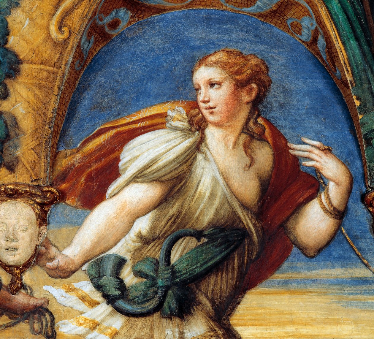 Actaeon, naisellisia piirteitä, sarjoista Myth of Diana ja Actaeon, noin tekijältä Parmigianino
