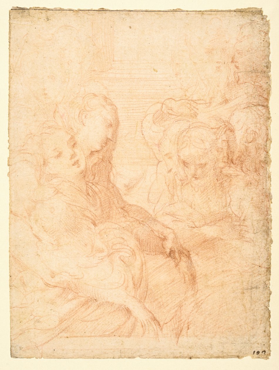 Naisten ryhmä (recto) tekijältä Parmigianino