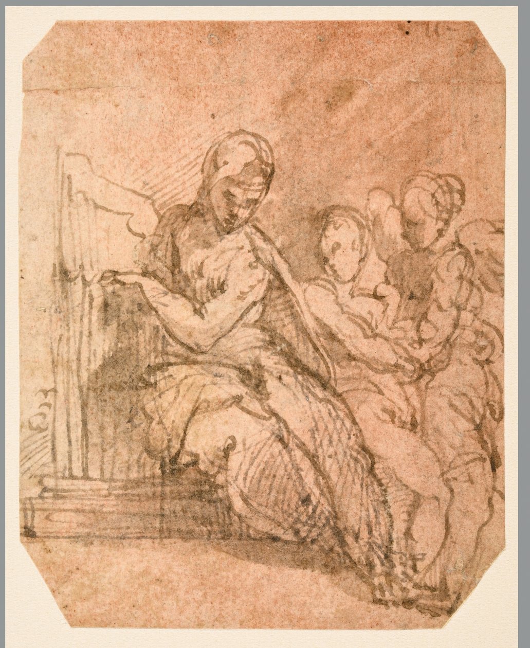 Saint Cecilia (oikealla) tekijältä Parmigianino
