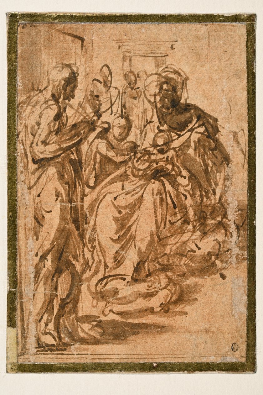 Tutkimus "pitkän kaulan madonnalle" tekijältä Parmigianino