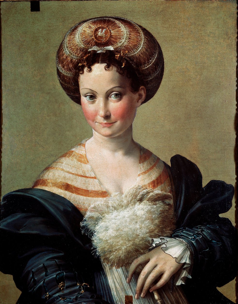 Francesco Mazzola Il Parmigianinon suosikki tai turkkilainen orjamaalaus nimeltä Parmesan (1503-1540) 1530 noin. Su. 67x53 cm Parma, Kansallisgalleria tekijältä Parmigianino