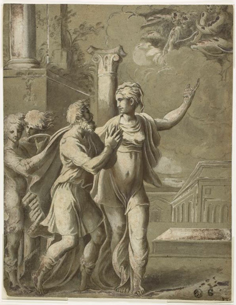 Augustus ja Tiburtine Sibyl tekijältä Parmigianino