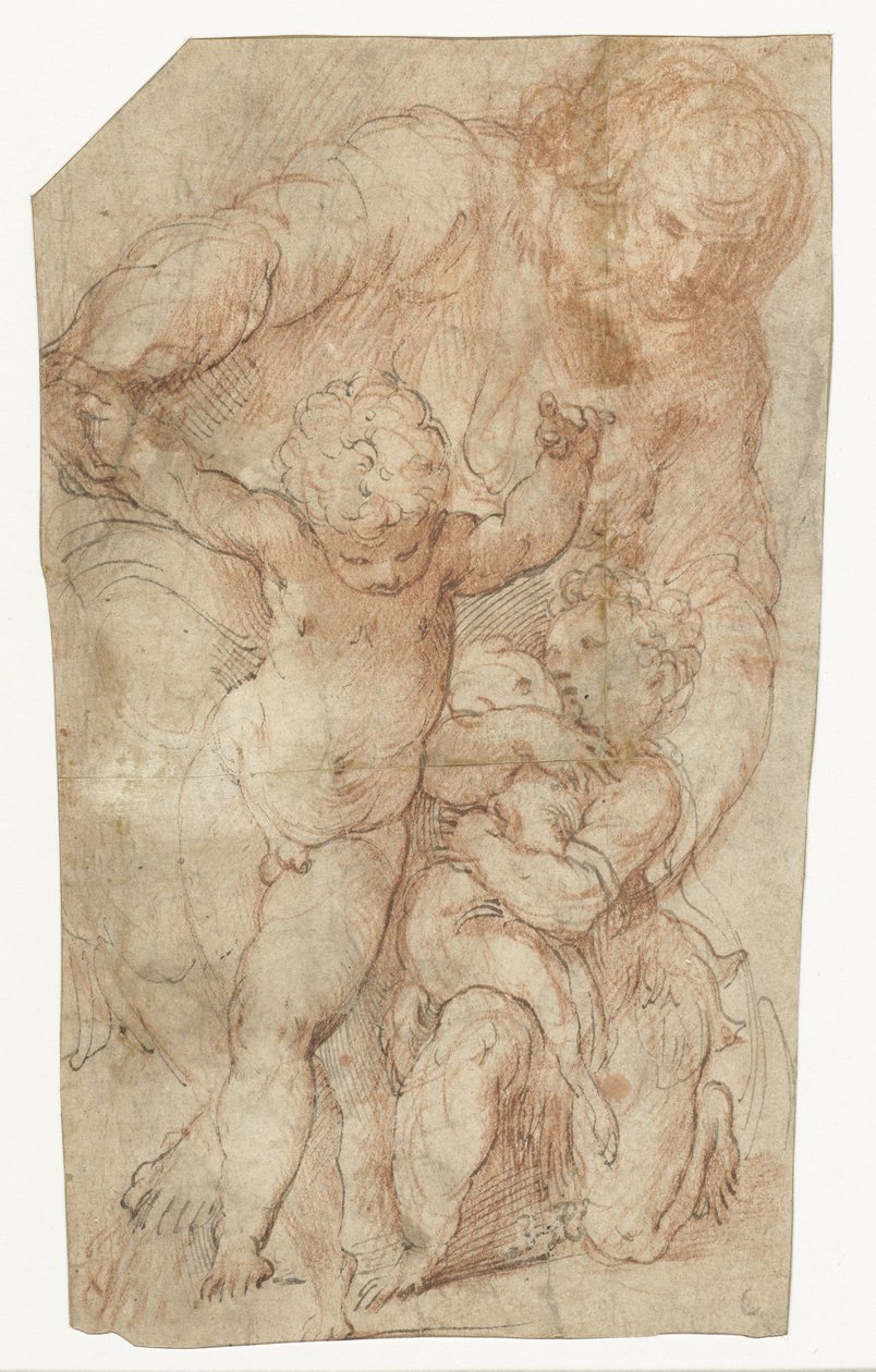 Madonna Kristuslapsen ja pienen Johannes Kastajan kanssa tekijältä Parmigianino