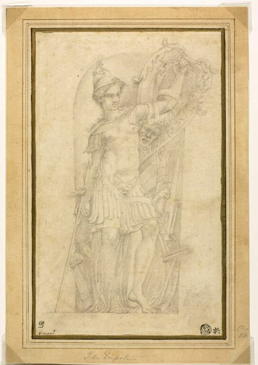 Minerva (tai Bellona) kapealla alueella tekijältä Parmigianino