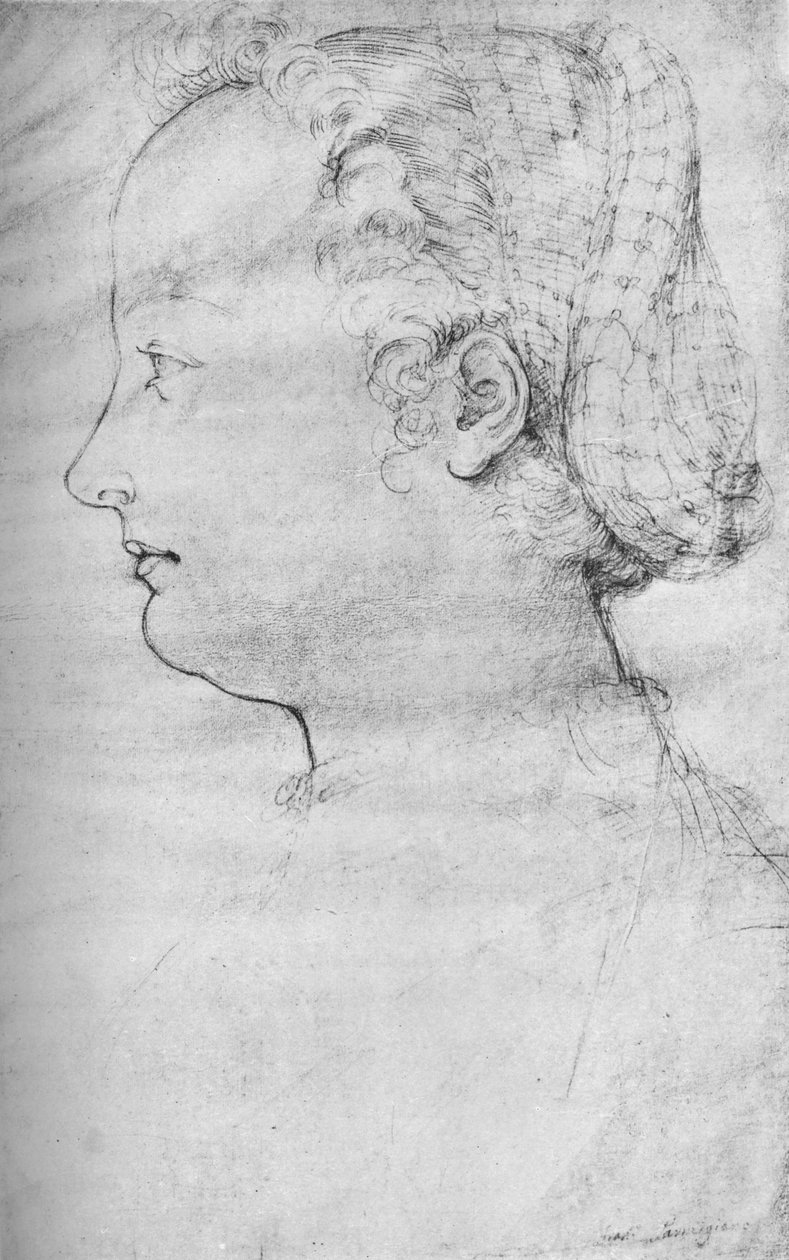 Naisen muotokuva, 1500-luku, 1923 tekijältä Parmigianino