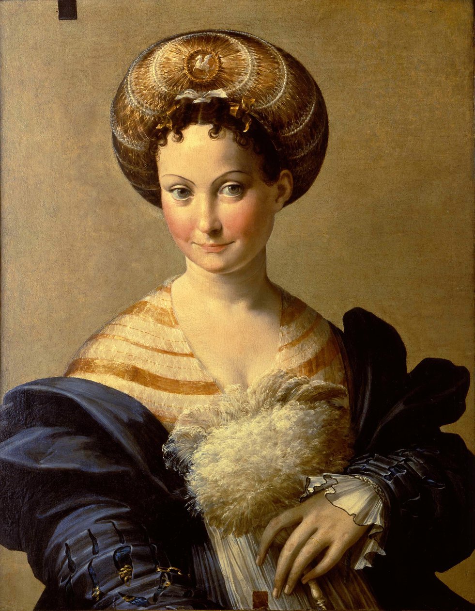 Nuoren naisen muotokuva, turkkilainen orja, n. 1532 tekijältä Parmigianino