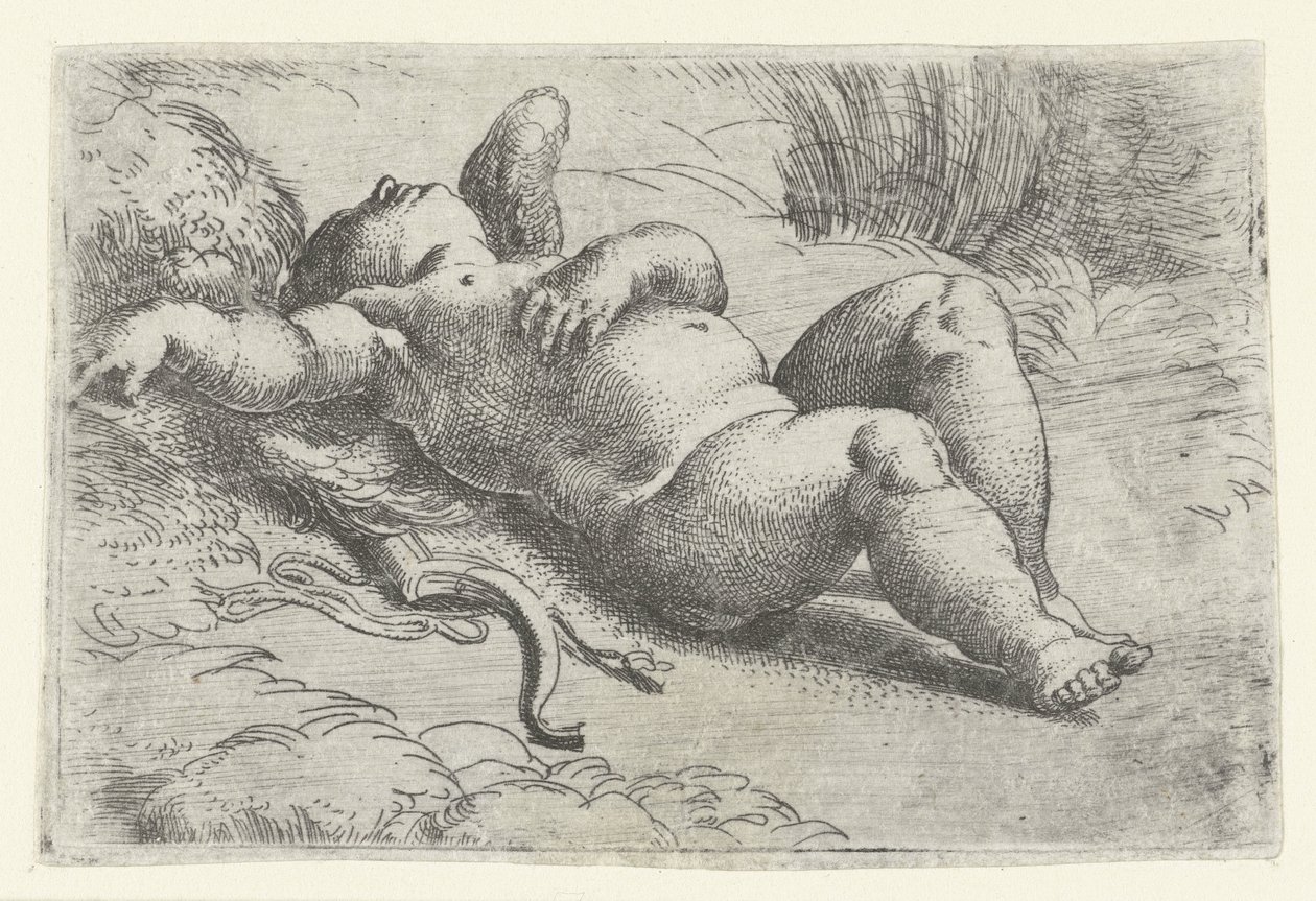 nukkuva amor tekijältä Parmigianino